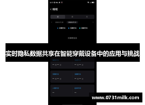 实时隐私数据共享在智能穿戴设备中的应用与挑战